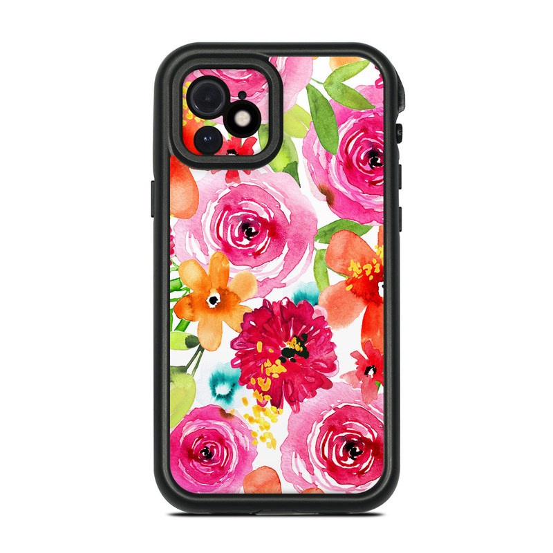 Lifeproof iPhone 12 Fre Case Skin - Floral Pop (Image 1)