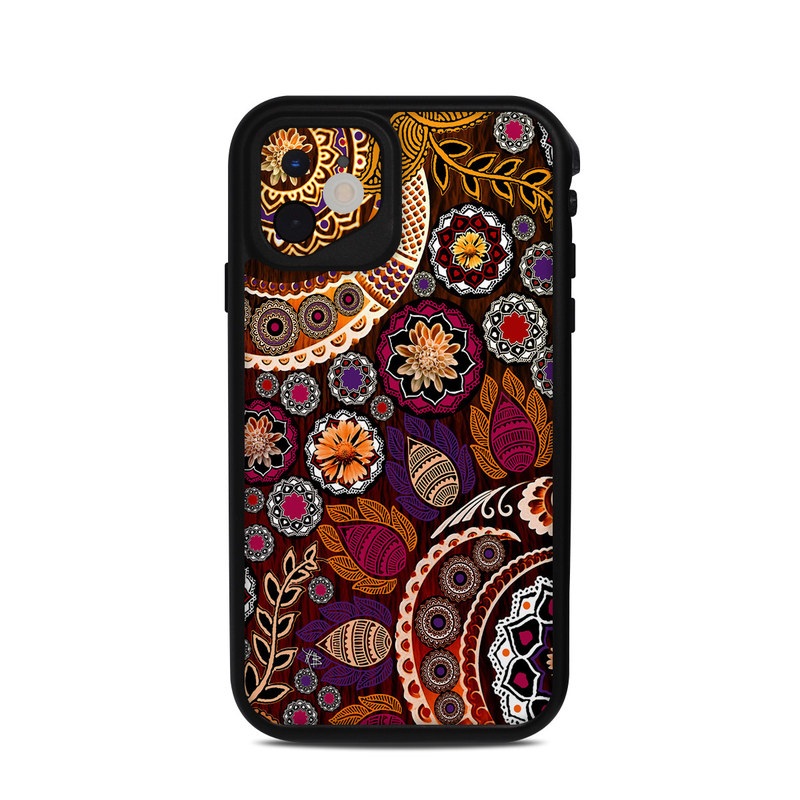 Lifeproof iPhone 11 Fre Case Skin - Autumn Mehndi (Image 1)