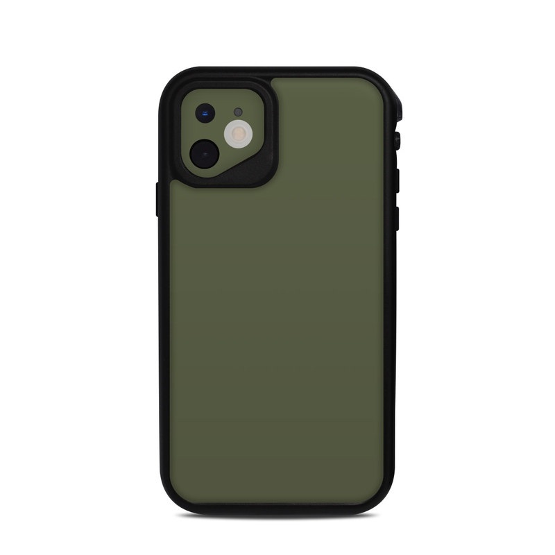 Lifeproof iPhone 11 Fre Case Skin - Solid State Olive Drab (Image 1)
