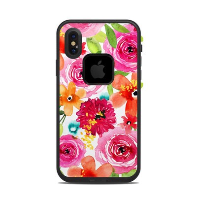 Lifeproof iPhone X Fre Case Skin - Floral Pop