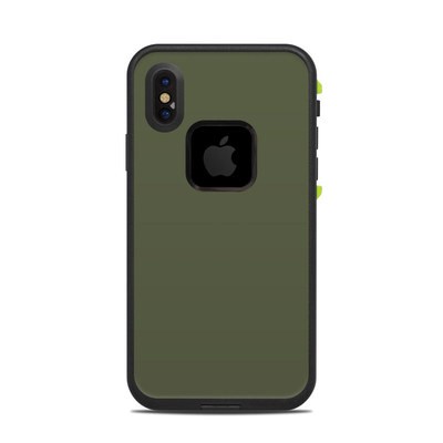 Lifeproof iPhone X Fre Case Skin - Solid State Olive Drab