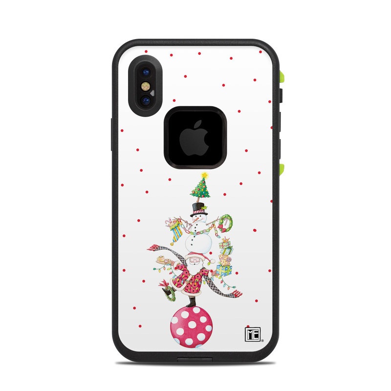 Lifeproof iPhone X Fre Case Skin - Christmas Circus (Image 1)