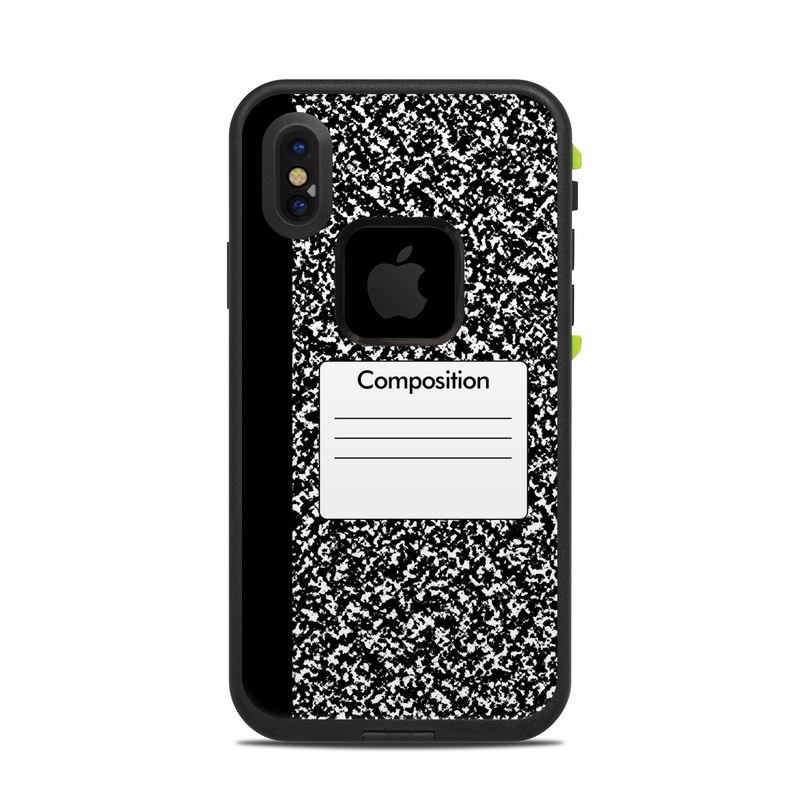 Lifeproof iPhone X Fre Case Skin - Composition Notebook (Image 1)
