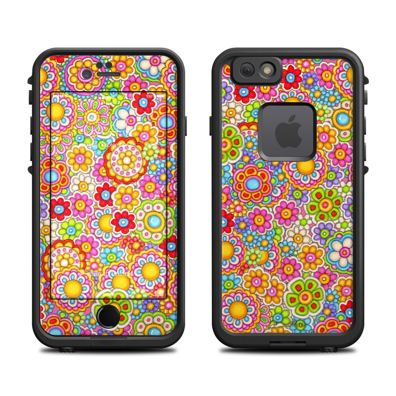 Lifeproof iPhone 6 Fre Case Skin - Bright Ditzy (Image 1)