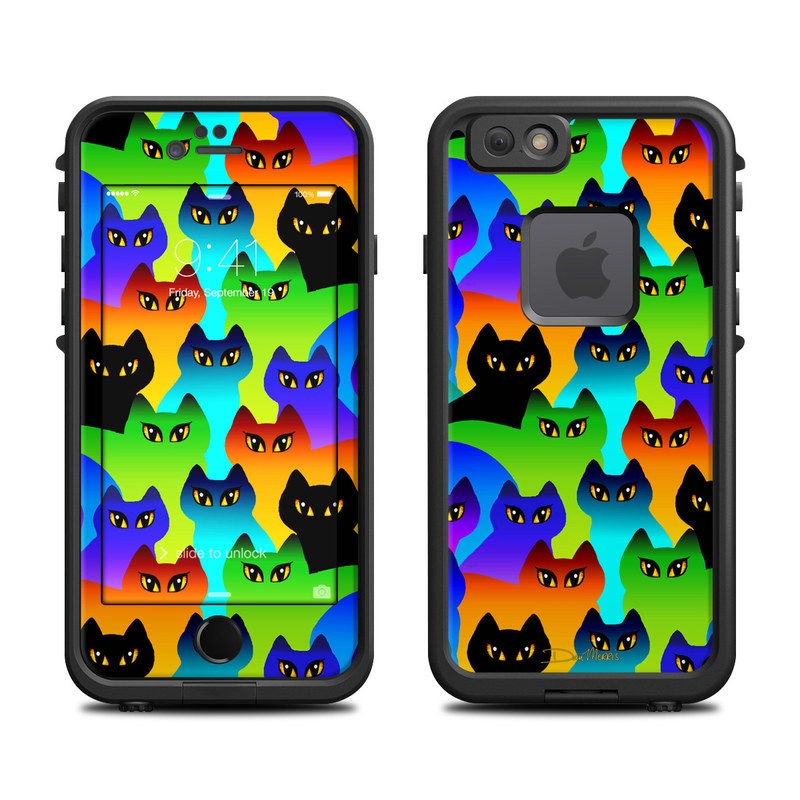 Lifeproof iPhone 6 Fre Case Skin - Rainbow Cats (Image 1)
