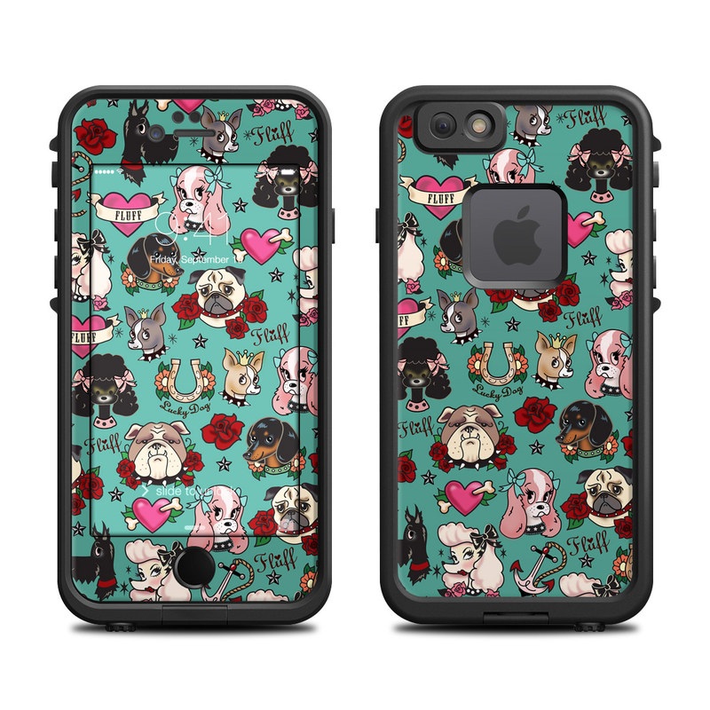 Lifeproof iPhone 6 Fre Case Skin - Tattoo Dogs (Image 1)