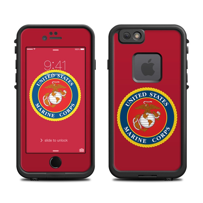 Lifeproof iPhone 6 Fre Case Skin - USMC Red (Image 1)