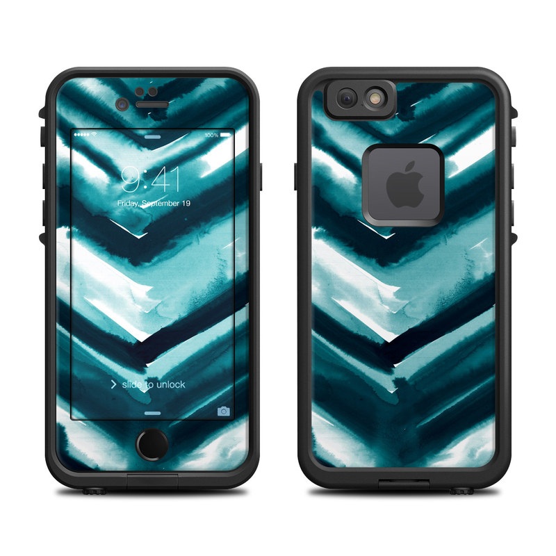 Lifeproof iPhone 6 Fre Case Skin - Watercolor Chevron (Image 1)