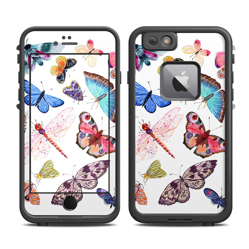 Lifeproof iPhone 6 Plus Fre Case Skin - Butterfly Scatter (Image 1)