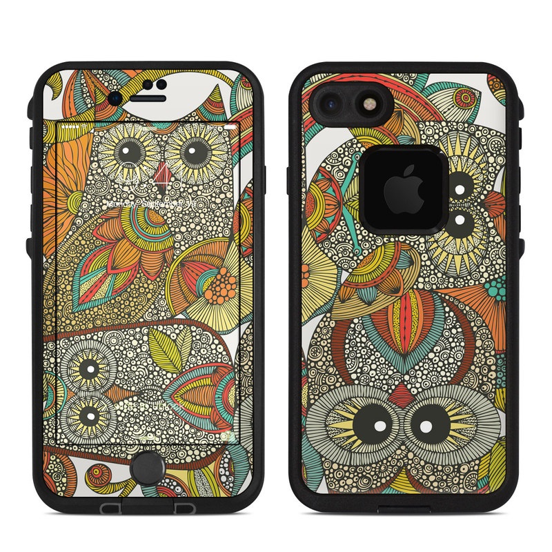 Lifeproof iPhone 7 Fre Case Skin - 4 owls (Image 1)