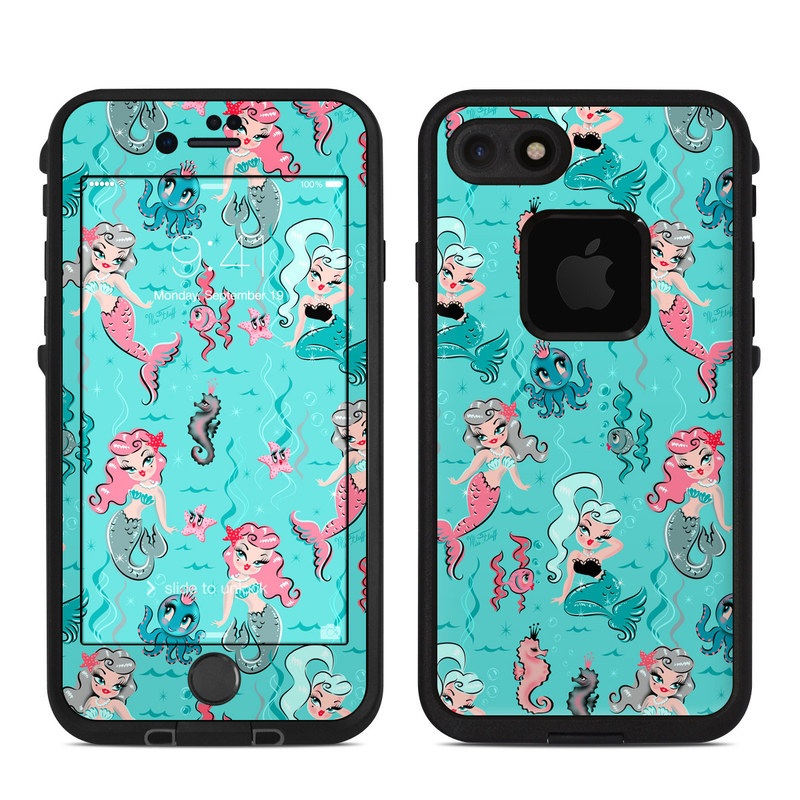 Lifeproof iPhone 7-8 Fre Case Skin - Babydoll Mermaids (Image 1)