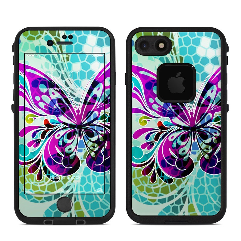Lifeproof iPhone 7 Fre Case Skin - Butterfly Glass (Image 1)