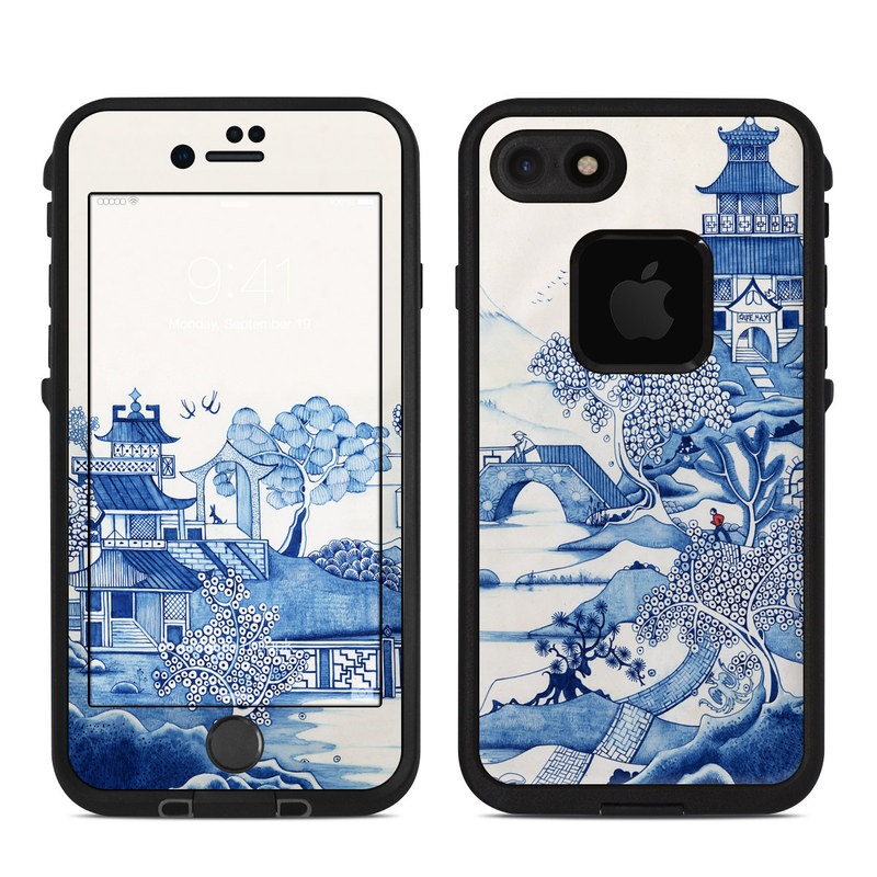 Lifeproof iPhone 7 Fre Case Skin - Blue Willow (Image 1)
