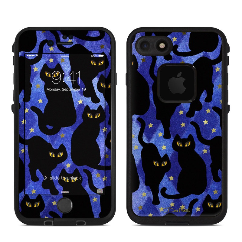 Lifeproof iPhone 7 Fre Case Skin - Cat Silhouettes (Image 1)