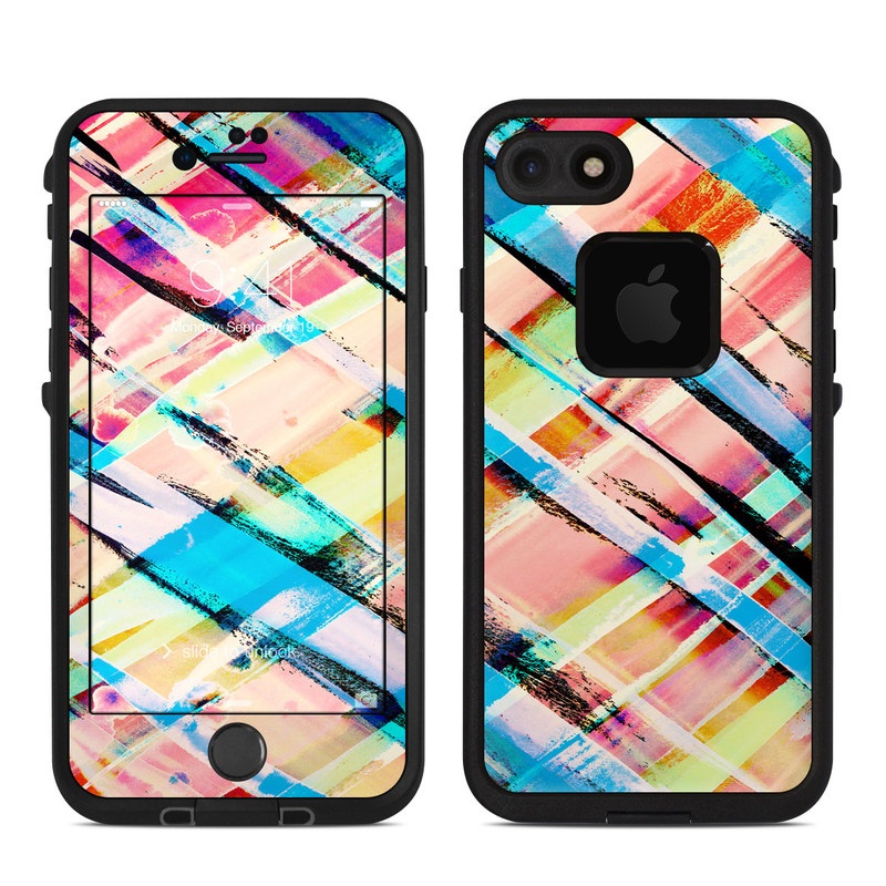Lifeproof iPhone 7 Fre Case Skin - Check Stripe (Image 1)