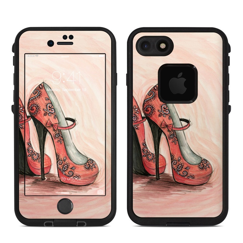 Lifeproof iPhone 7 Fre Case Skin - Coral Shoes (Image 1)