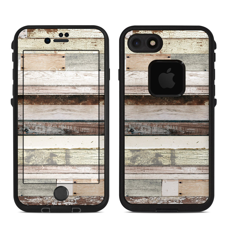 Lifeproof iPhone 7 Fre Case Skin - Eclectic Wood (Image 1)