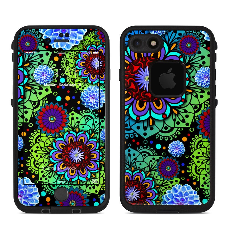 Lifeproof iPhone 7 Fre Case Skin - Funky Floratopia (Image 1)