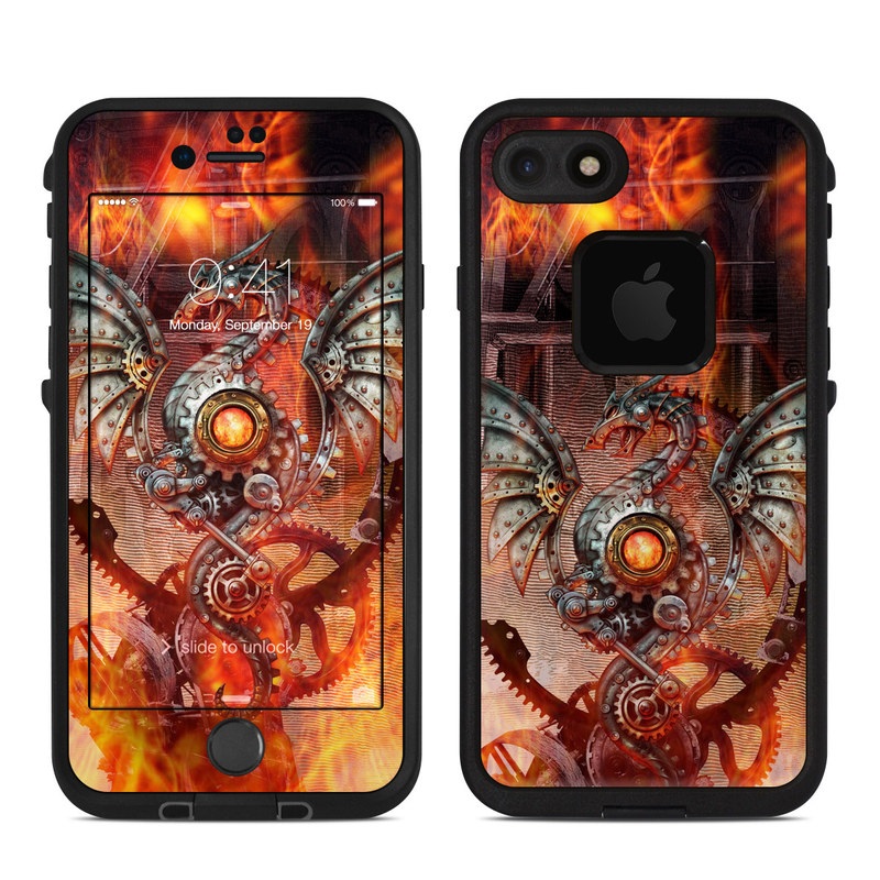 Lifeproof iPhone 7 Fre Case Skin - Furnace Dragon (Image 1)