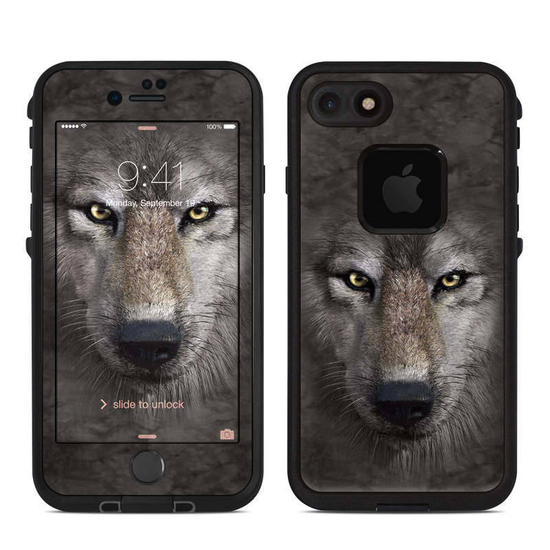Lifeproof iPhone 7 Fre Case Skin - Grey Wolf (Image 1)