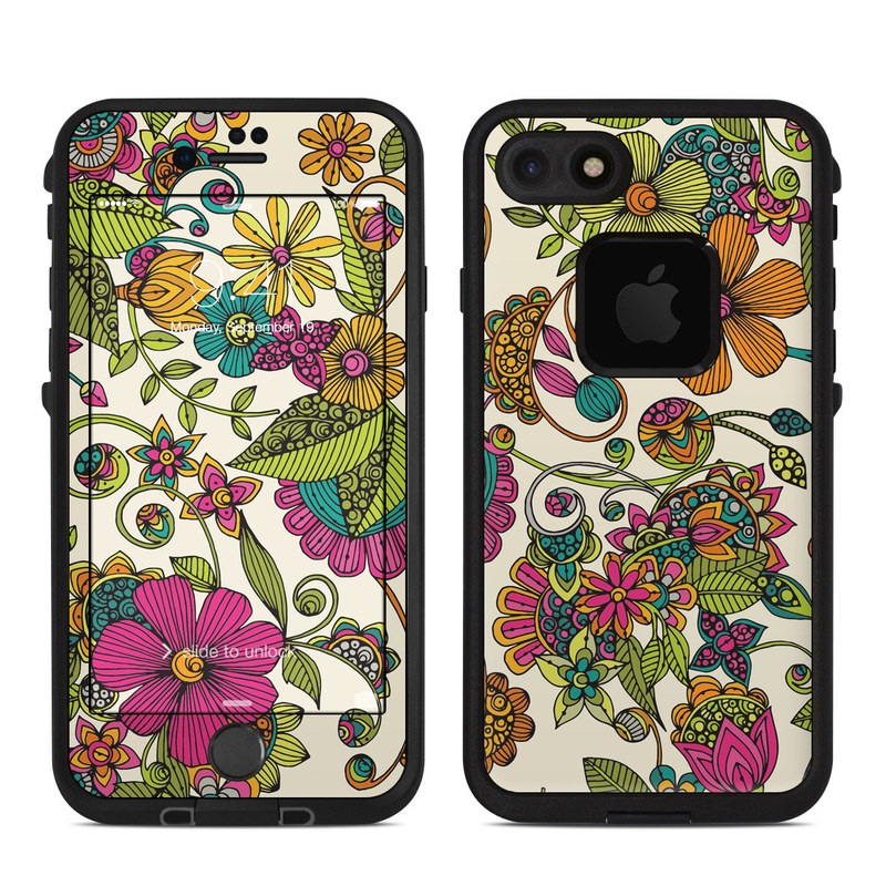 Lifeproof iPhone 7-8 Fre Case Skin - Maia Flowers (Image 1)