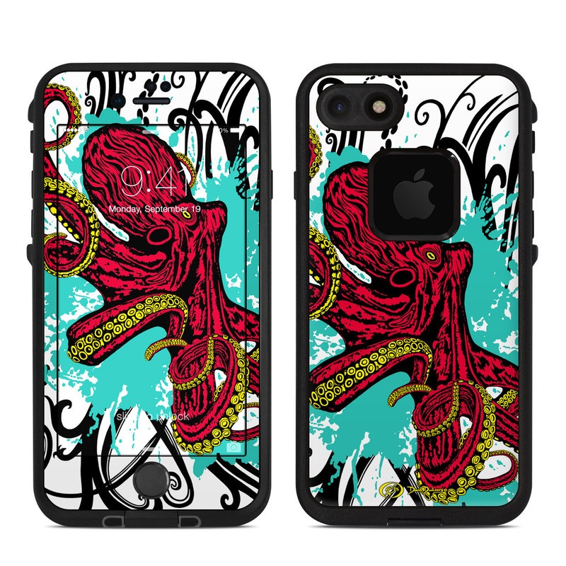 Lifeproof iPhone 7 Fre Case Skin - Octopus (Image 1)