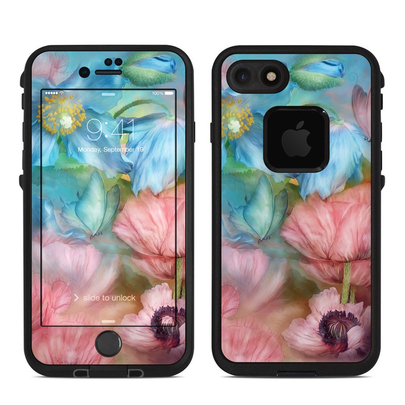 Lifeproof iPhone 7 Fre Case Skin - Poppy Garden (Image 1)
