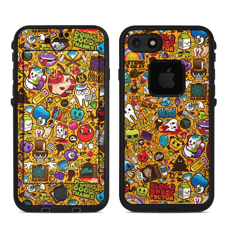 Lifeproof iPhone 7 Fre Case Skin - Psychedelic (Image 1)