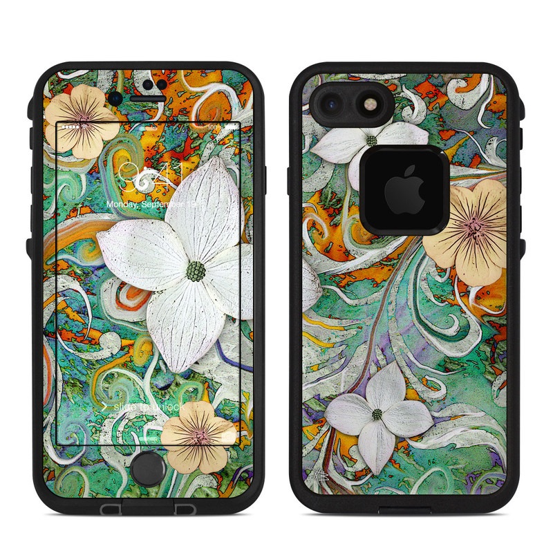 Lifeproof iPhone 7 Fre Case Skin - Sangria Flora (Image 1)