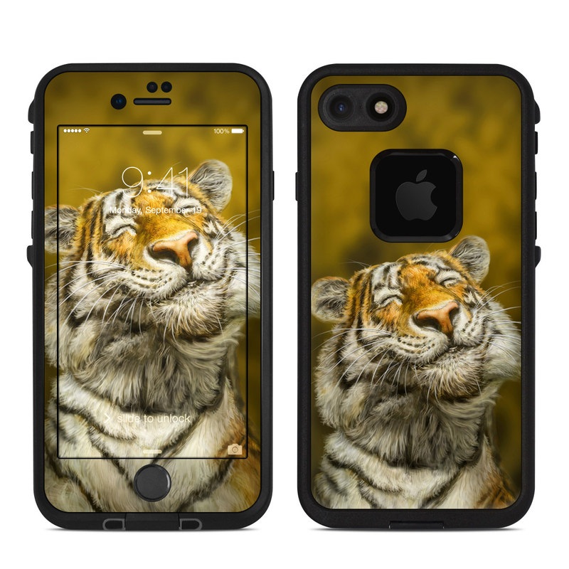 Lifeproof iPhone 7 Fre Case Skin - Smiling Tiger (Image 1)