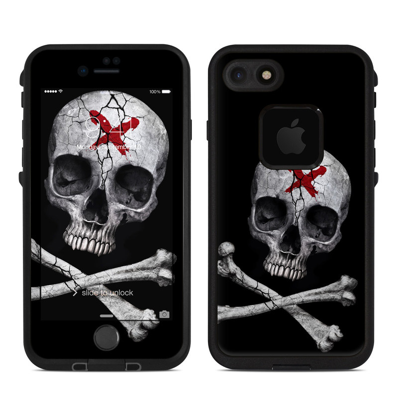 Lifeproof iPhone 7-8 Fre Case Skin - Stigmata Skull (Image 1)
