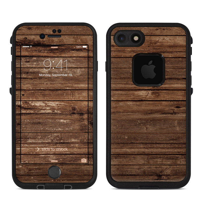 Lifeproof iPhone 7 Fre Case Skin - Stripped Wood (Image 1)