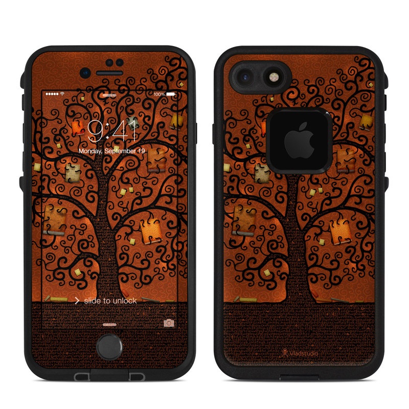 Lifeproof iPhone 7 Fre Case Skin - Tree Of Books (Image 1)