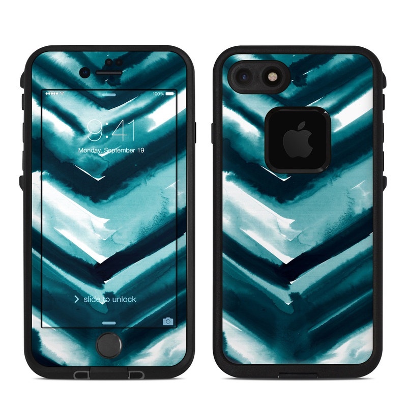 Lifeproof iPhone 7 Fre Case Skin - Watercolor Chevron (Image 1)
