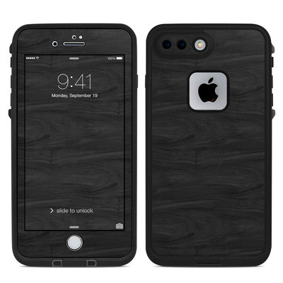 Lifeproof iPhone 7 Plus Fre Case Skin - Black Woodgrain