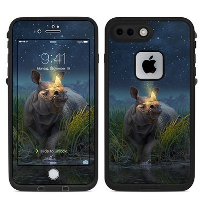 Lifeproof iPhone 7-8 Plus Fre Case Skin - Rhinoceros Unicornis