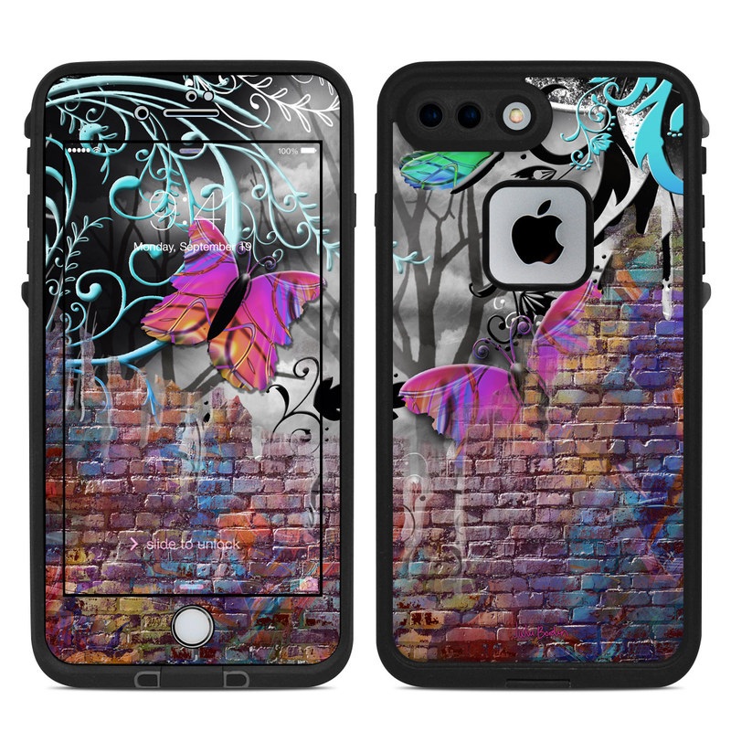 Lifeproof iPhone 7 Plus Fre Case Skin - Butterfly Wall (Image 1)