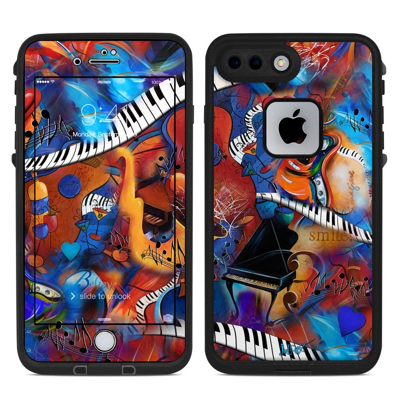 Lifeproof iPhone 7-8 Plus Fre Case Skin - Music Madness (Image 1)