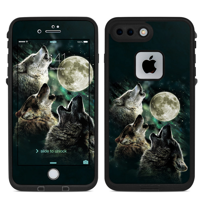 Lifeproof iPhone 7-8 Plus Fre Case Skin - Three Wolf Moon (Image 1)