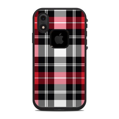 Lifeproof iPhone XR Fre Case Skin - Red Plaid