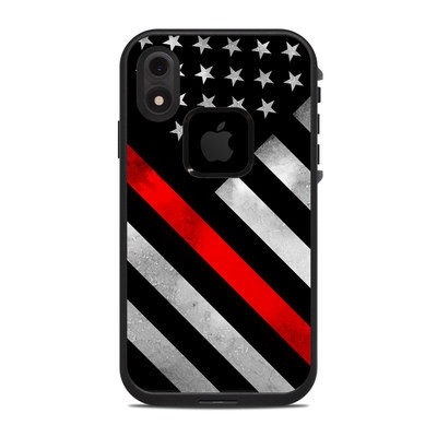 Lifeproof iPhone XR Fre Case Skin - Thin Red Line Hero