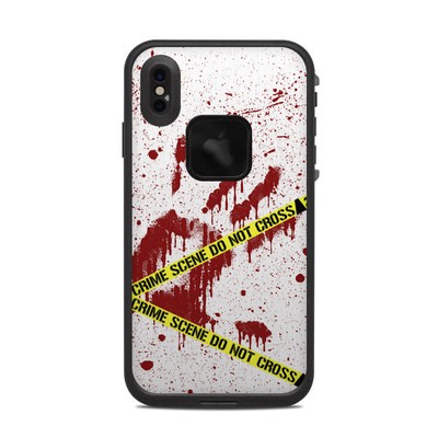 Lifeproof iPhone XS Max Fre Case Skin - Crime Scene Revisited