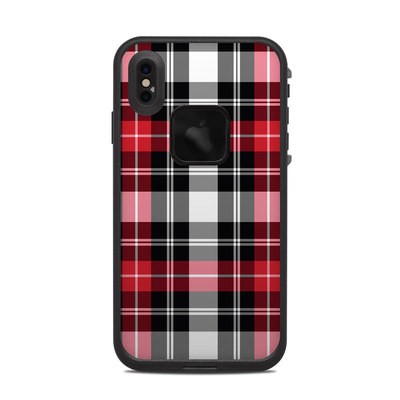 Lifeproof iPhone XS Max Fre Case Skin - Red Plaid