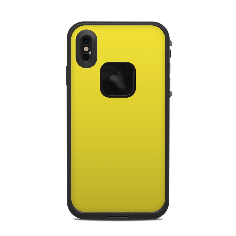 Lifeproof iPhone XS Max Fre Case Skin - Solid State Yellow (Image 1)
