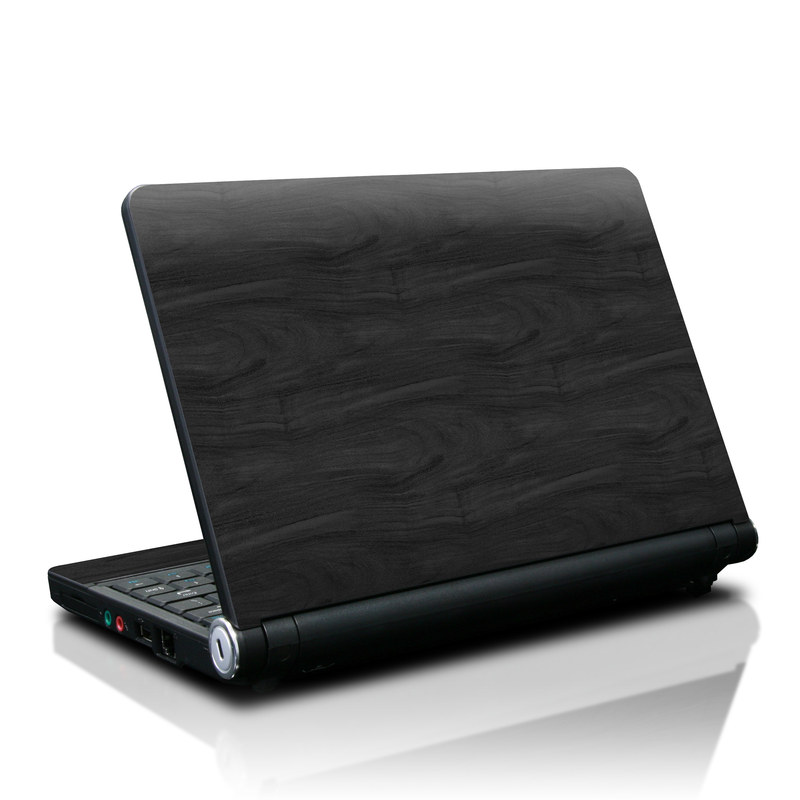Lenovo IdeaPad S10 Skin - Black Woodgrain (Image 1)