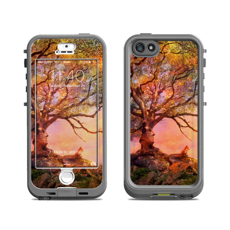 Lifeproof iPhone 5S Nuud Case Skin - Fox Sunset (Image 1)
