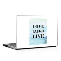 Laptop Skin - Love Laugh Live (Image 1)