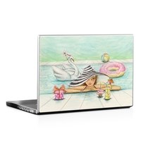 Laptop Skin - Delphine at the Pool Party (Image 1)
