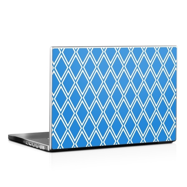 Laptop Skin - Blue Checks