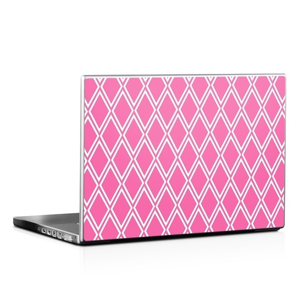 Laptop Skin - Pink Checks